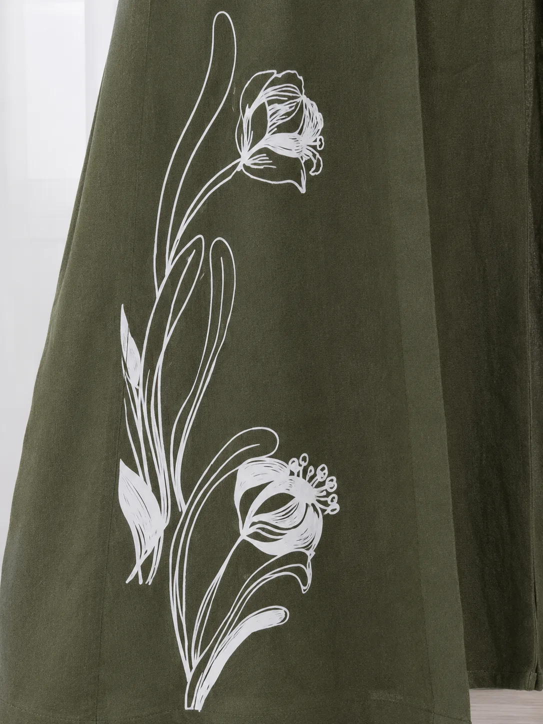 Çiçek Nakışlı Tesettür Kimono Pantolon Takım